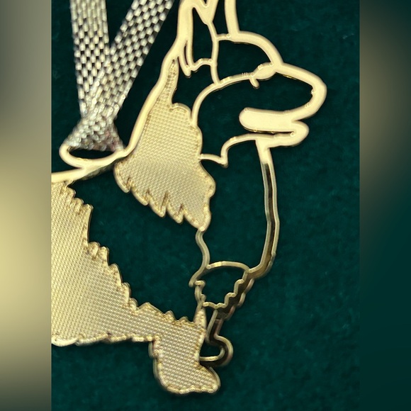 Pembroke Vintage Corgi Laser Cut Gold Dog Christmas Holiday Ornament New/Old - Picture 5 of 6
